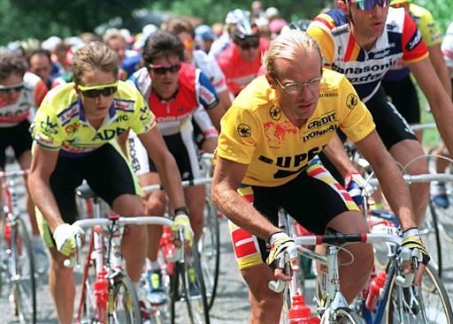 LeMond a Fignon během Tour 1989