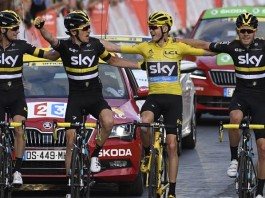 Sky dojezd do cíle Tour de France 2016