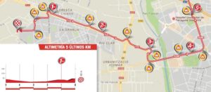 Tarragona - mapa dojezdu 4. etapy Vuelty 2017