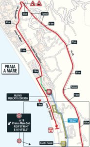 Poslední kilometry 7. etapy Giro d'Italia 2018