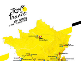 Mapa Tour de France 2020
