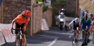 Marianne Vos stíhaná Cecilií Uttrup Ludwig - 3. etapa Giro Rosa 2020
