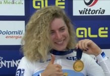 Marlen Reusser – vítězka časovky žen na mistrovství Evropy 2021 v Trentinu